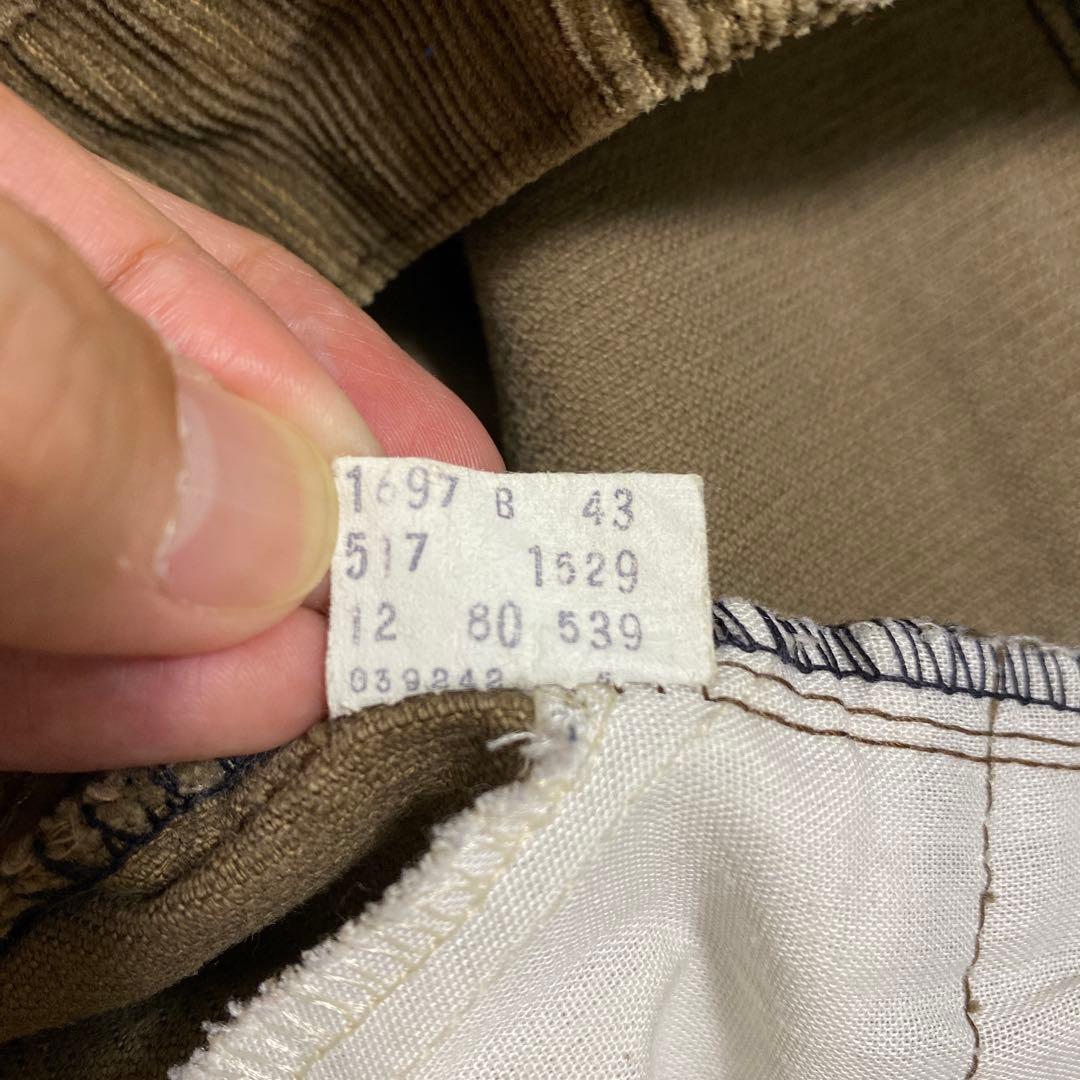 【Levi’s】80’s vintage 517 コーデュロイ パンツ 29