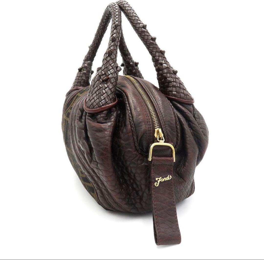 美品★FENDI★スパイバッグ★ズッカ柄ナッパレザー