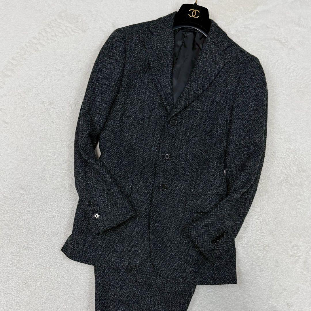 美品 UNITEDARROWS スーツ セットアップ ツイード ヘリンボーン