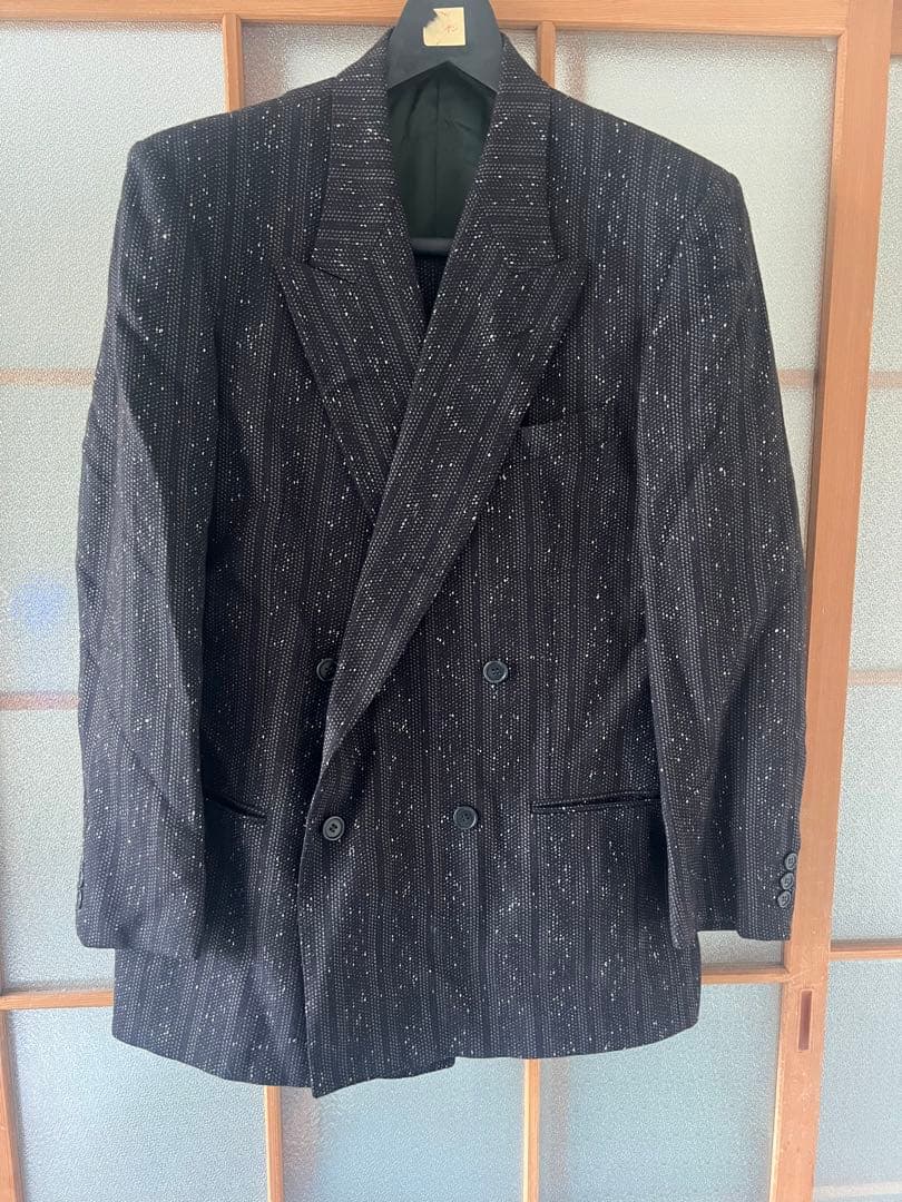 残り3日　1月31日で掲載終了　VALENTINO ダブルブレストスーツ80年代