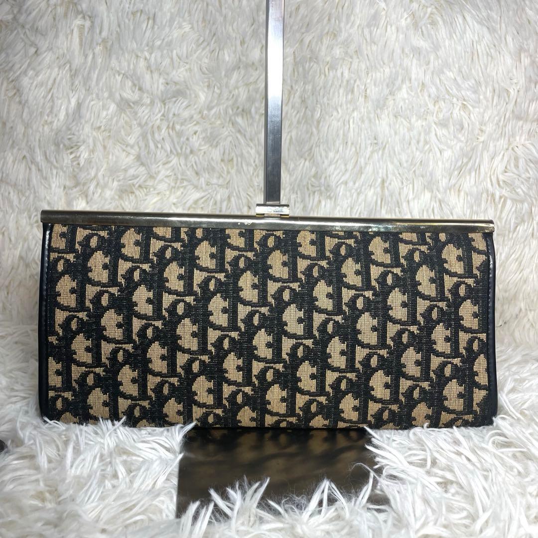訳あり♡Dior✨クリスチャンディオール　トロッター　がま口　パーティバッグ