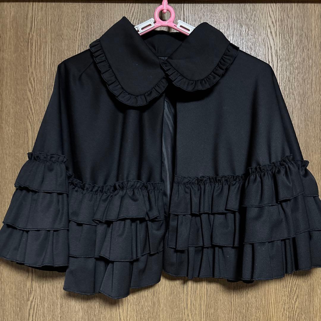 ブラックピースナウ BLACK PEACE NOW ケープ ゴスロリ ブラック