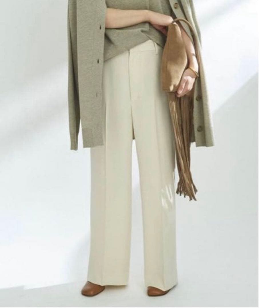 plage ウォッシャブルストレートパンツ　34