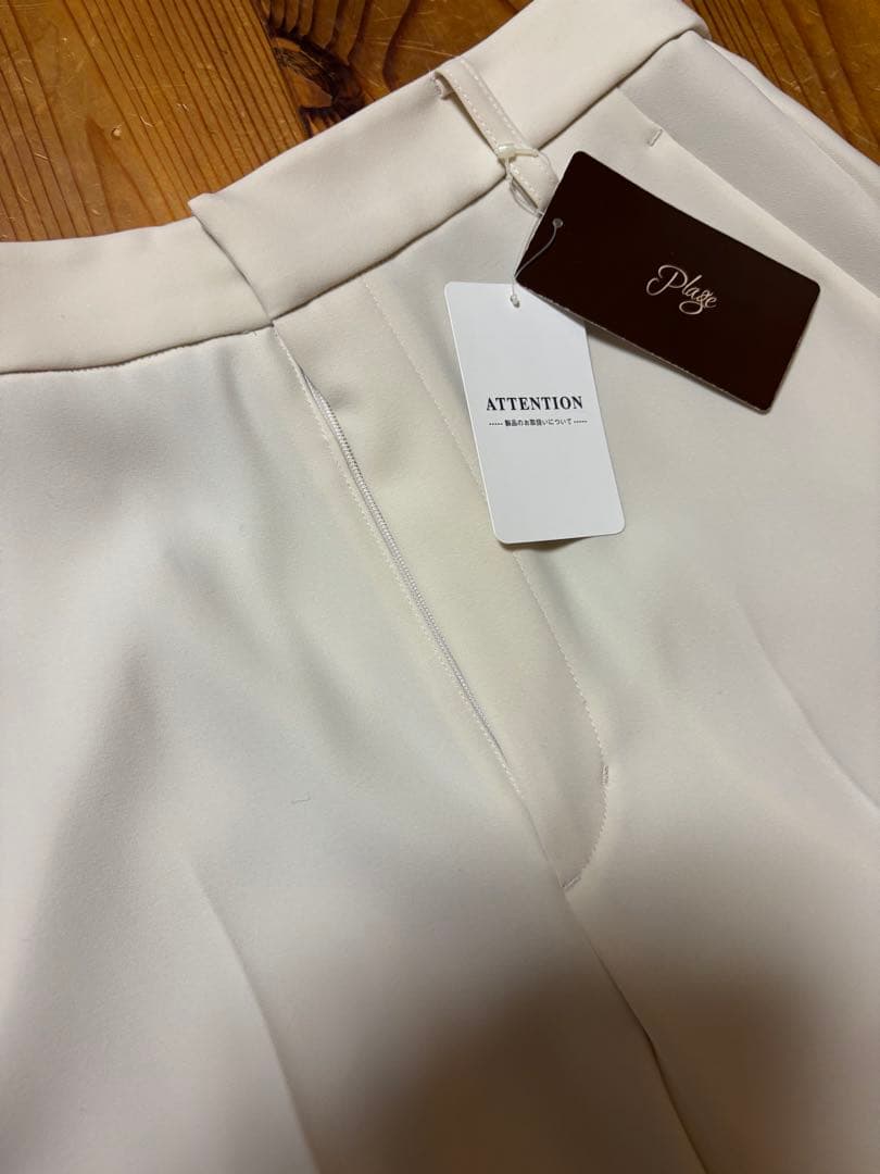 plage ウォッシャブルストレートパンツ　34