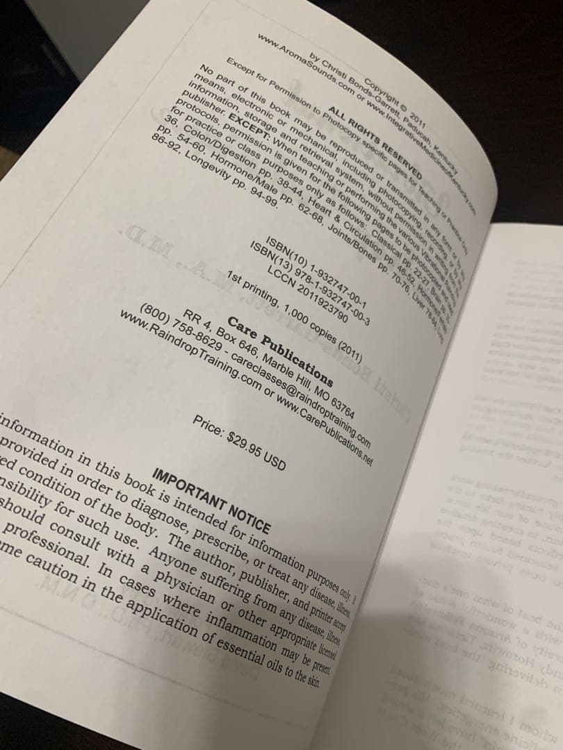 洋書 Vibrational Raindrop Technique