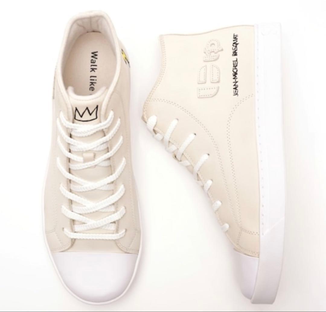 にゅ× BASQUIAT コラボ ハイカットスニーカー