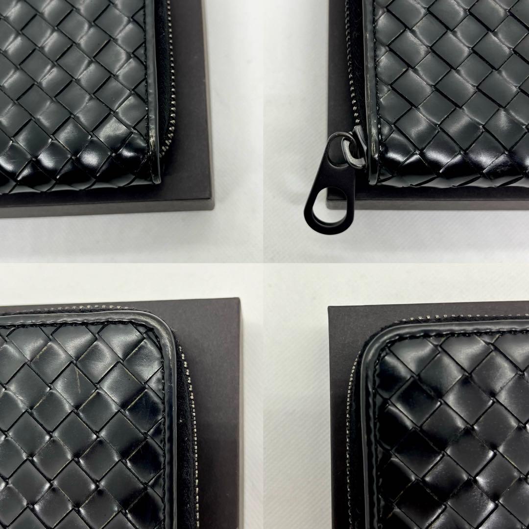 入手困難✨ボッテガヴェネタ イントレチャート 二つ折り財布 ラウンドファスナー