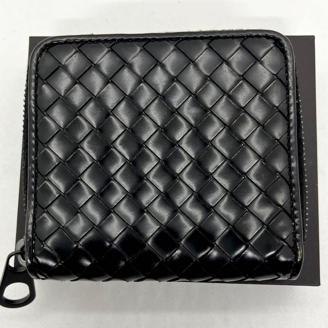 入手困難✨ボッテガヴェネタ イントレチャート 二つ折り財布 ラウンドファスナー