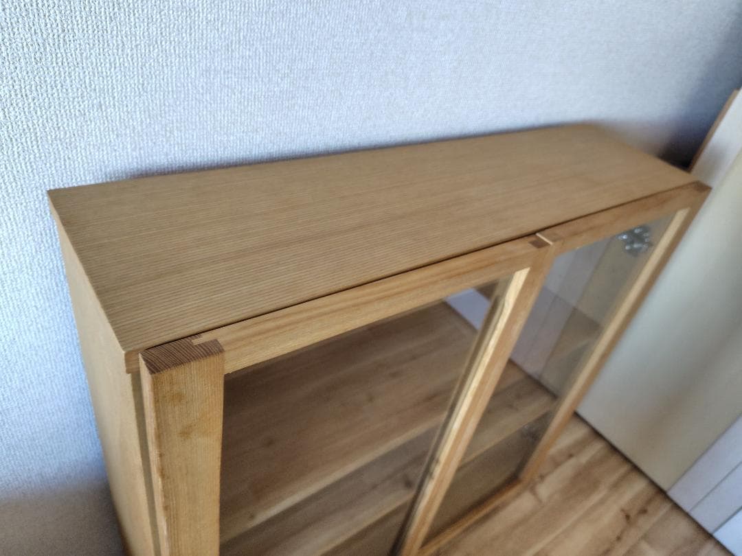 【無印良品】木製ガラス扉キャビネット