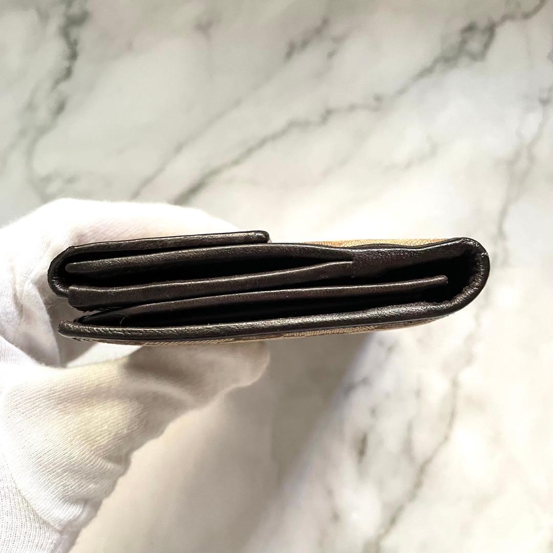 GUCCI グッチ GGキャンバス　メタルロゴプレート　長財布　美品0121-③