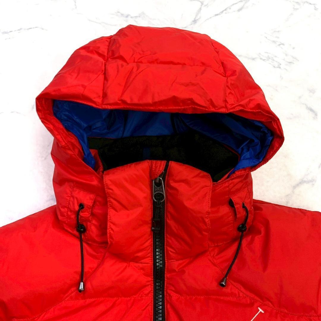 美品★ポロラルフローレン ダウンベスト ビッグポニー レッド L　E001