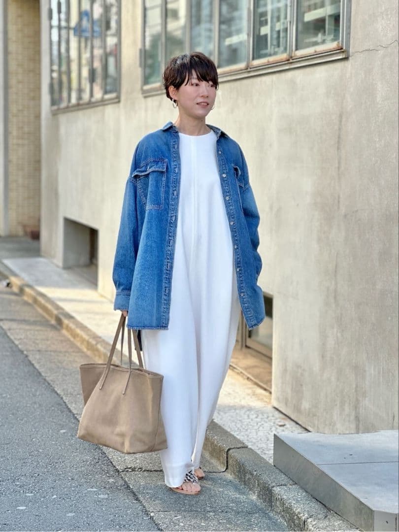 ウィムガゼット　【インフルエンサーコラボ】刺繍デニムシャツ