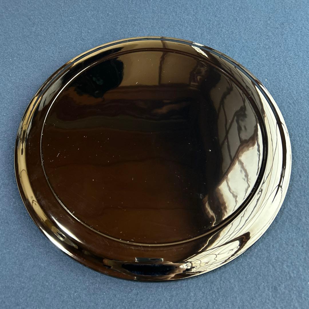 漆盆　懐石膳　丸盆　岡本漆専堂製　５客組