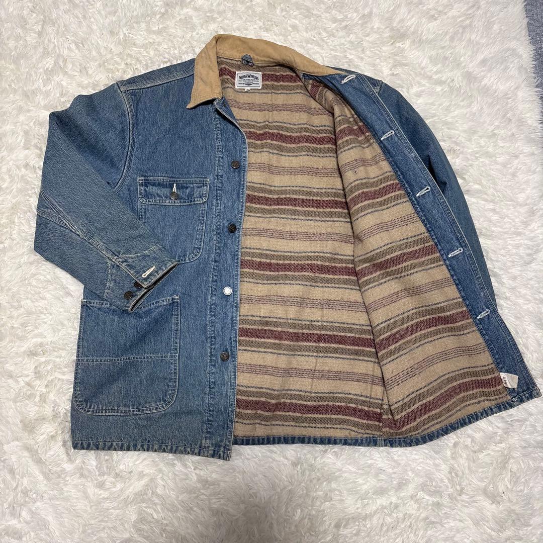 WORLD WORKERS BIG JOHN カバーオール 裏地ブランケット L
