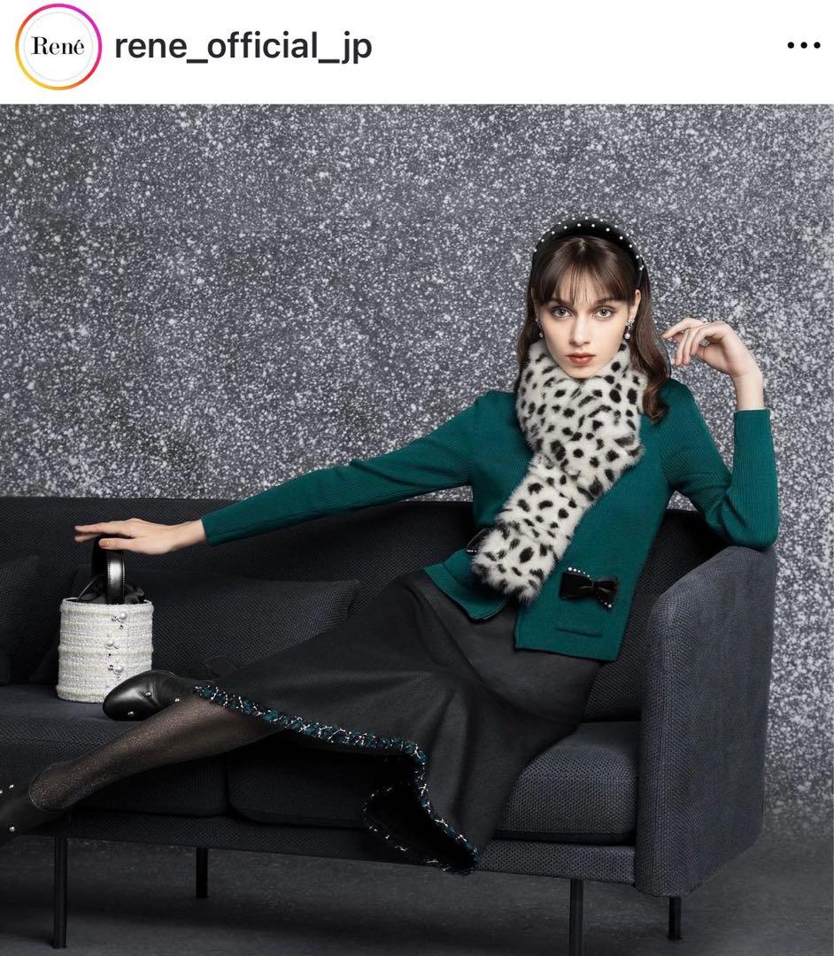 ルネ rene ミンクのマフラー　ストール