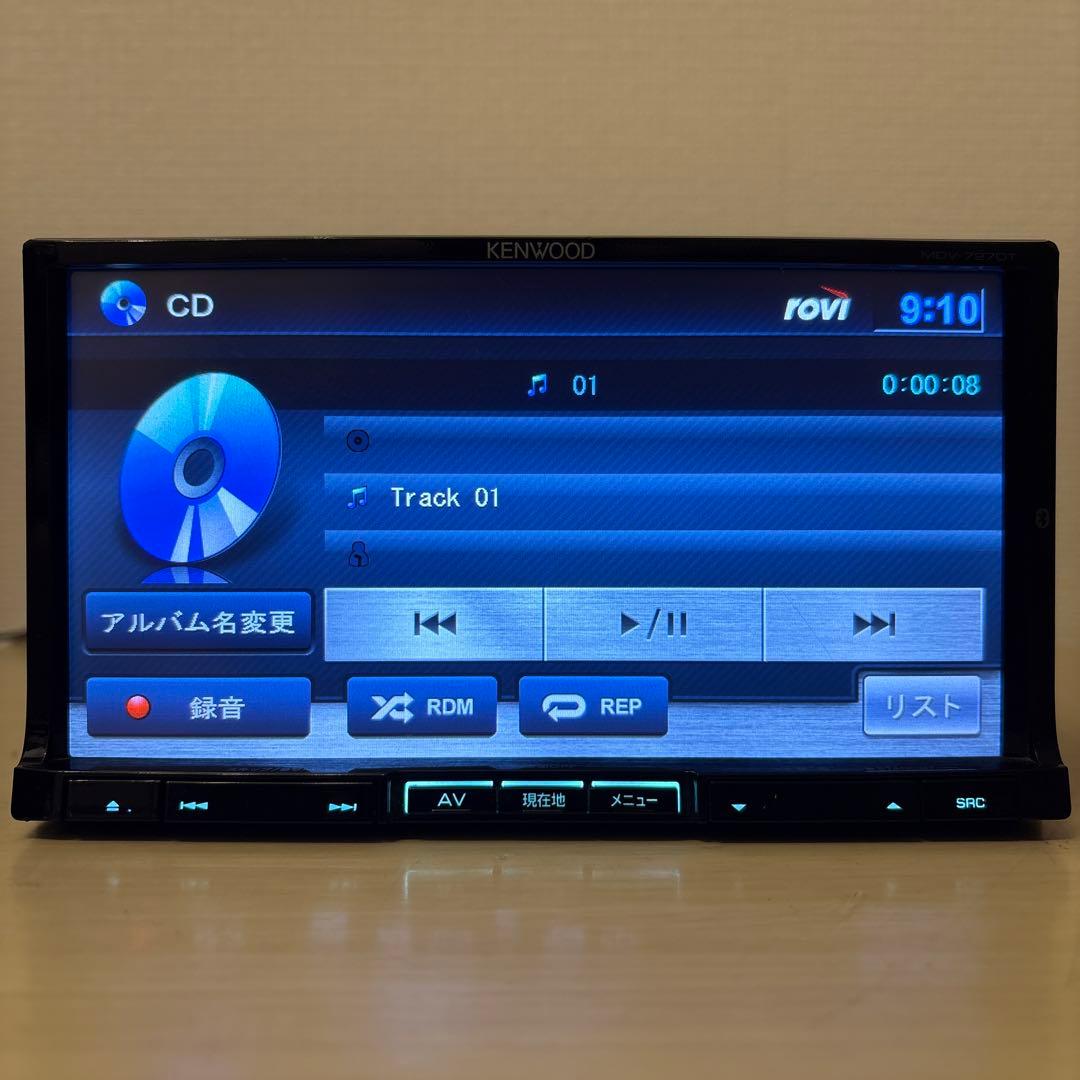 ★美品Bluetooth搭載ケンウッドフルセグMDV727DT新品バックカメラ付