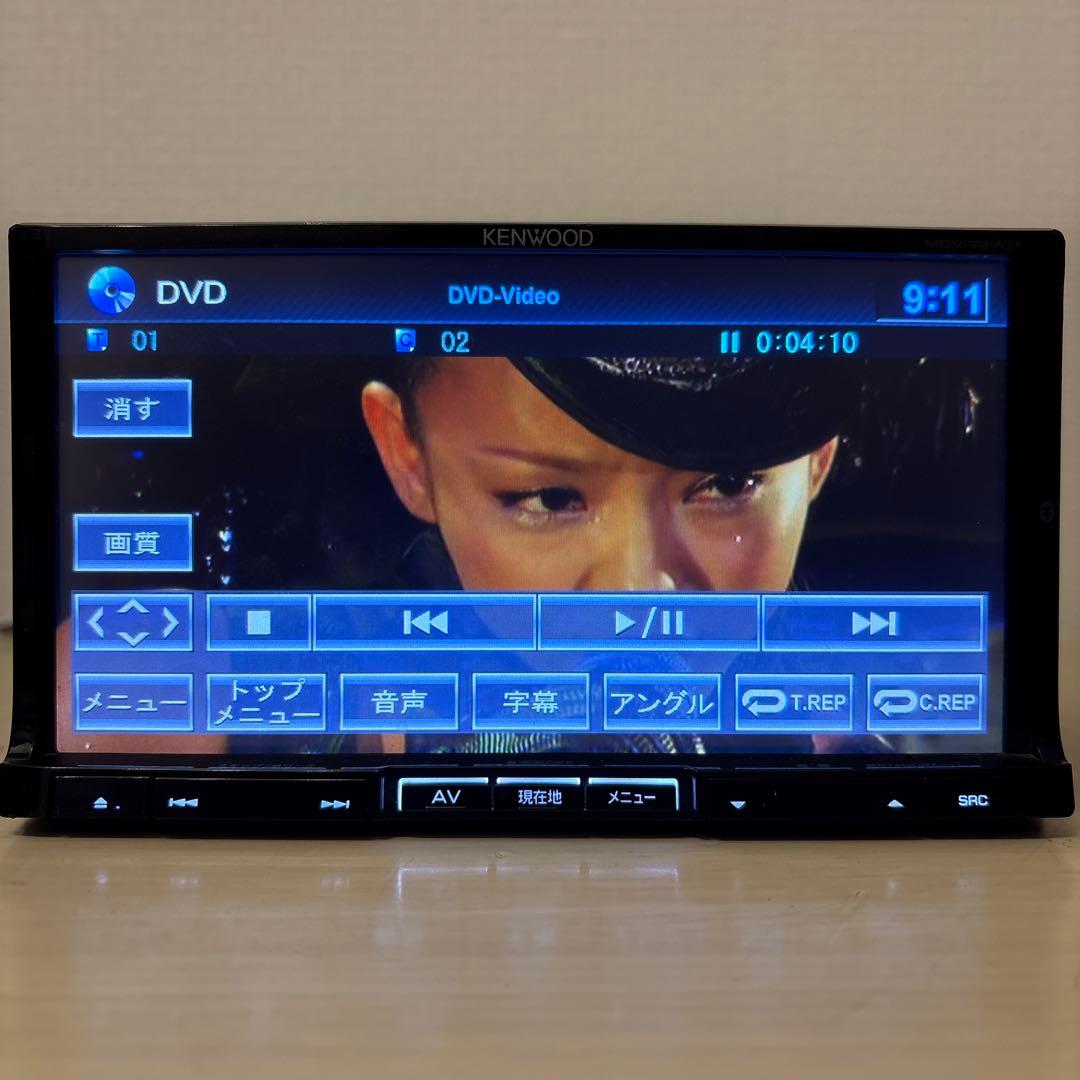 ★美品Bluetooth搭載ケンウッドフルセグMDV727DT新品バックカメラ付