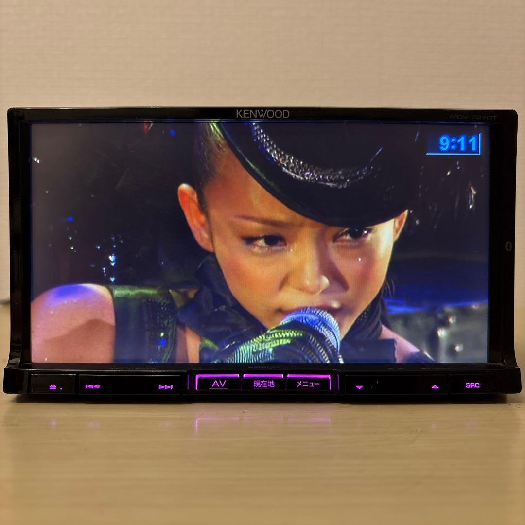 ★美品Bluetooth搭載ケンウッドフルセグMDV727DT新品バックカメラ付