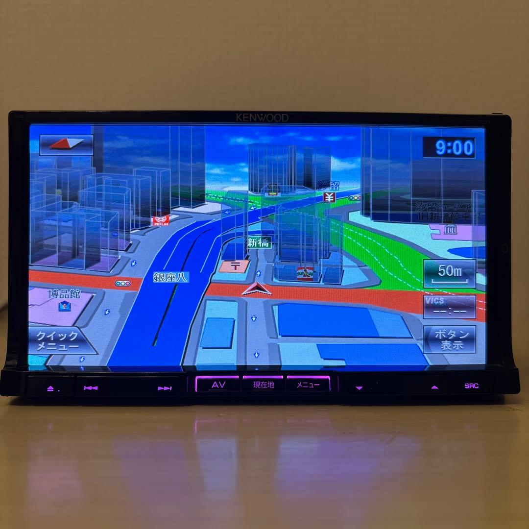 ★美品Bluetooth搭載ケンウッドフルセグMDV727DT新品バックカメラ付