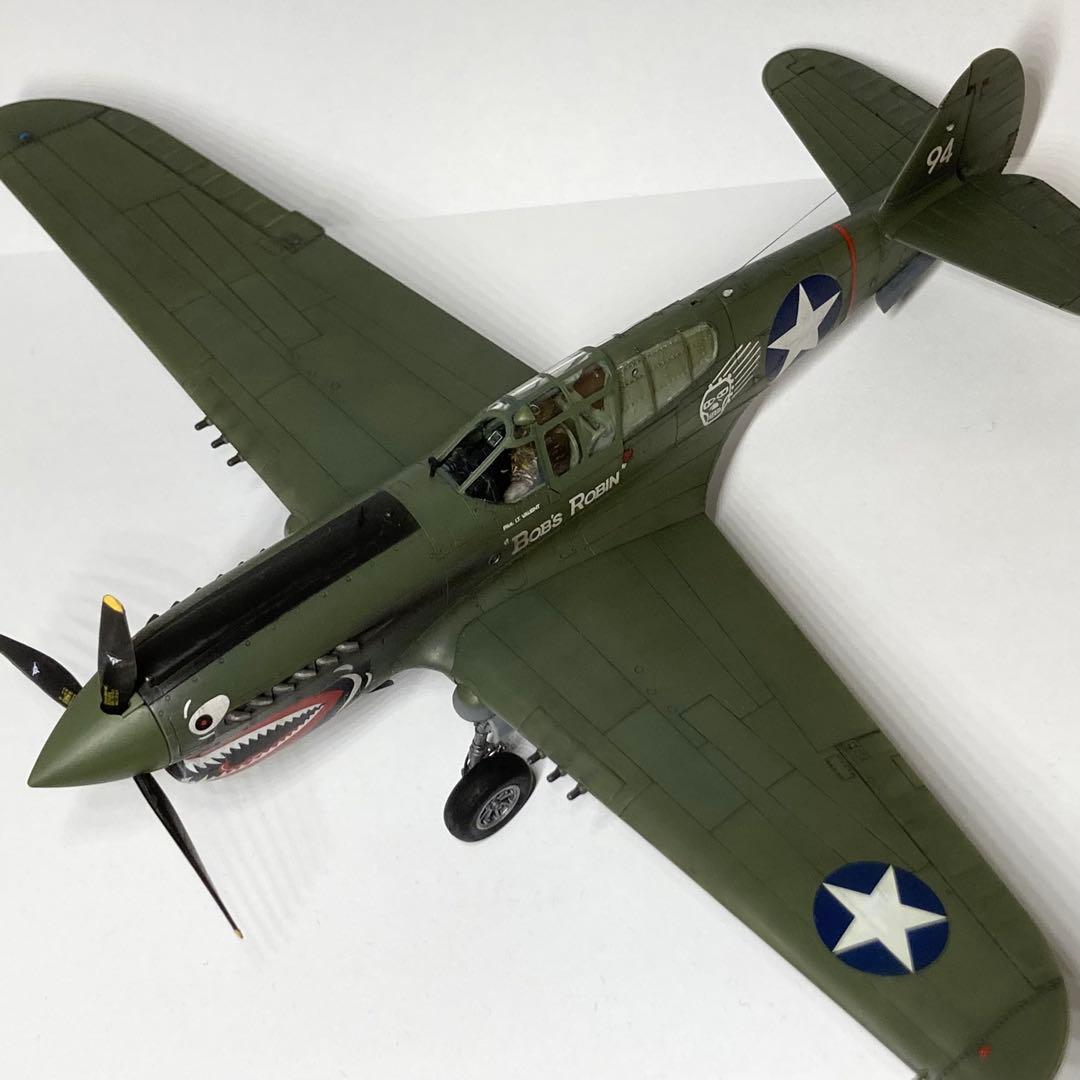 ムスタング/P-40E Warhawk (完成品)1/48 ハセガワ