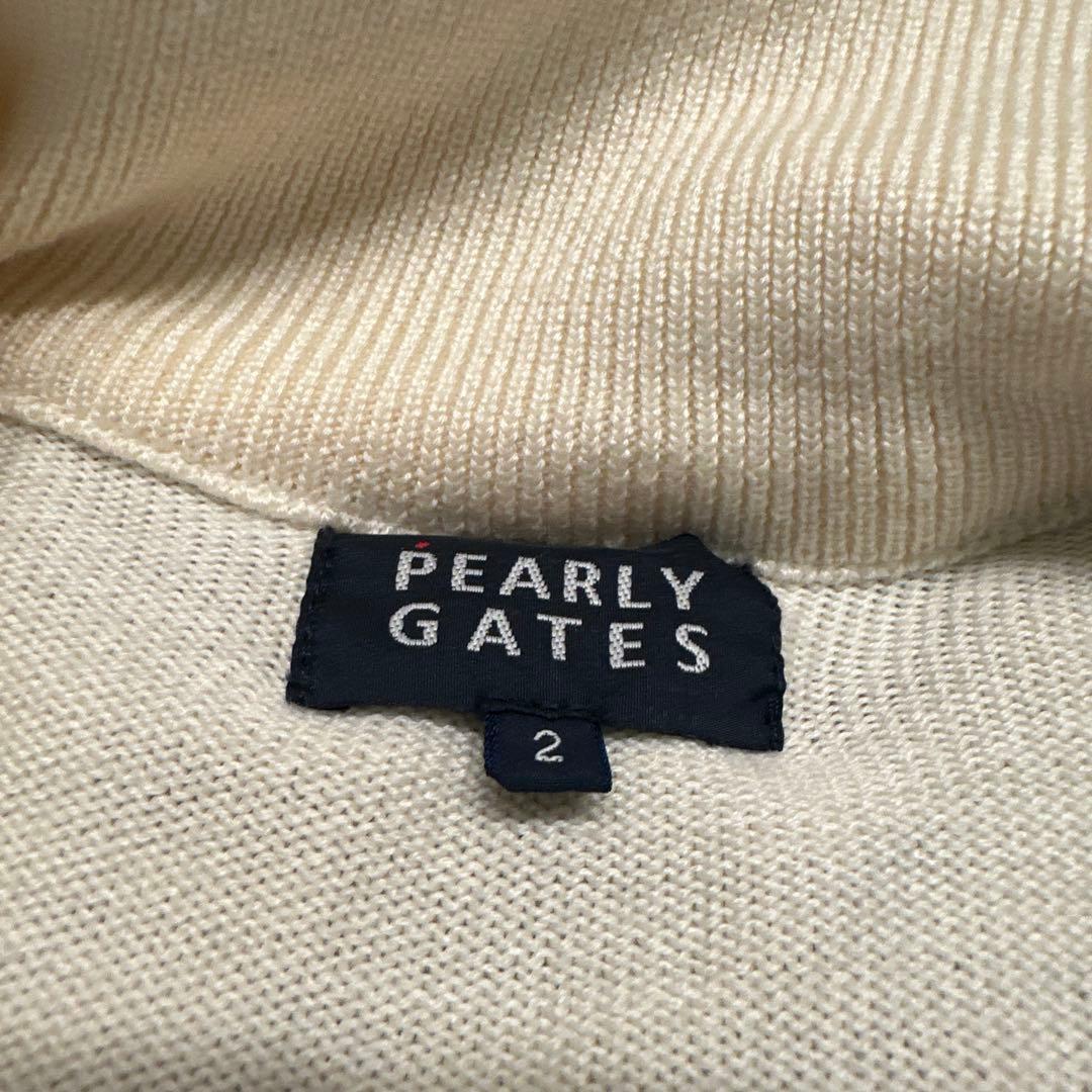 ★PEARLY GATES アイボリー ジップアップセーター2★