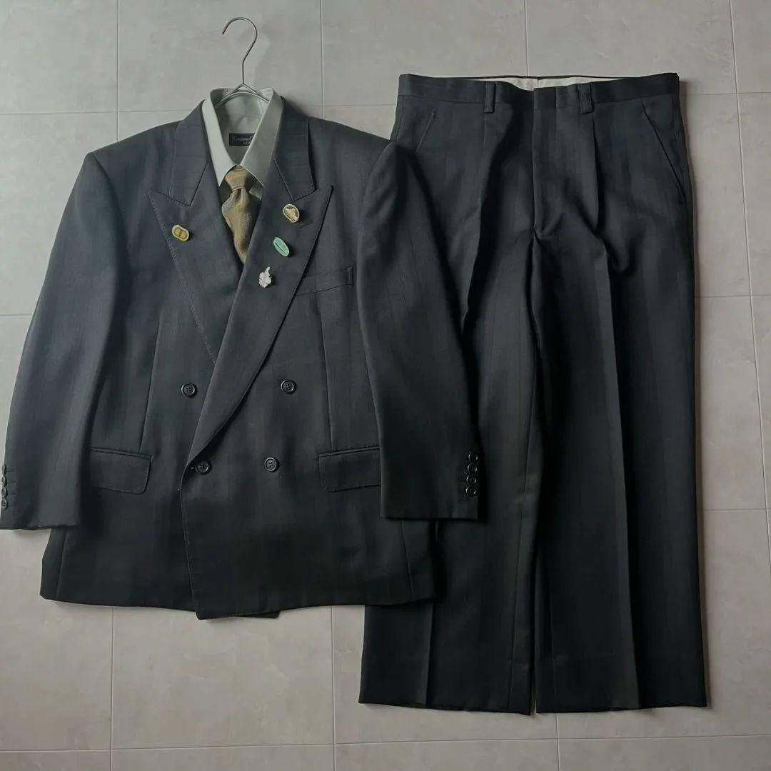 90s GIVENCHY ダブルスーツ 豪華5点セット シャツピンズ