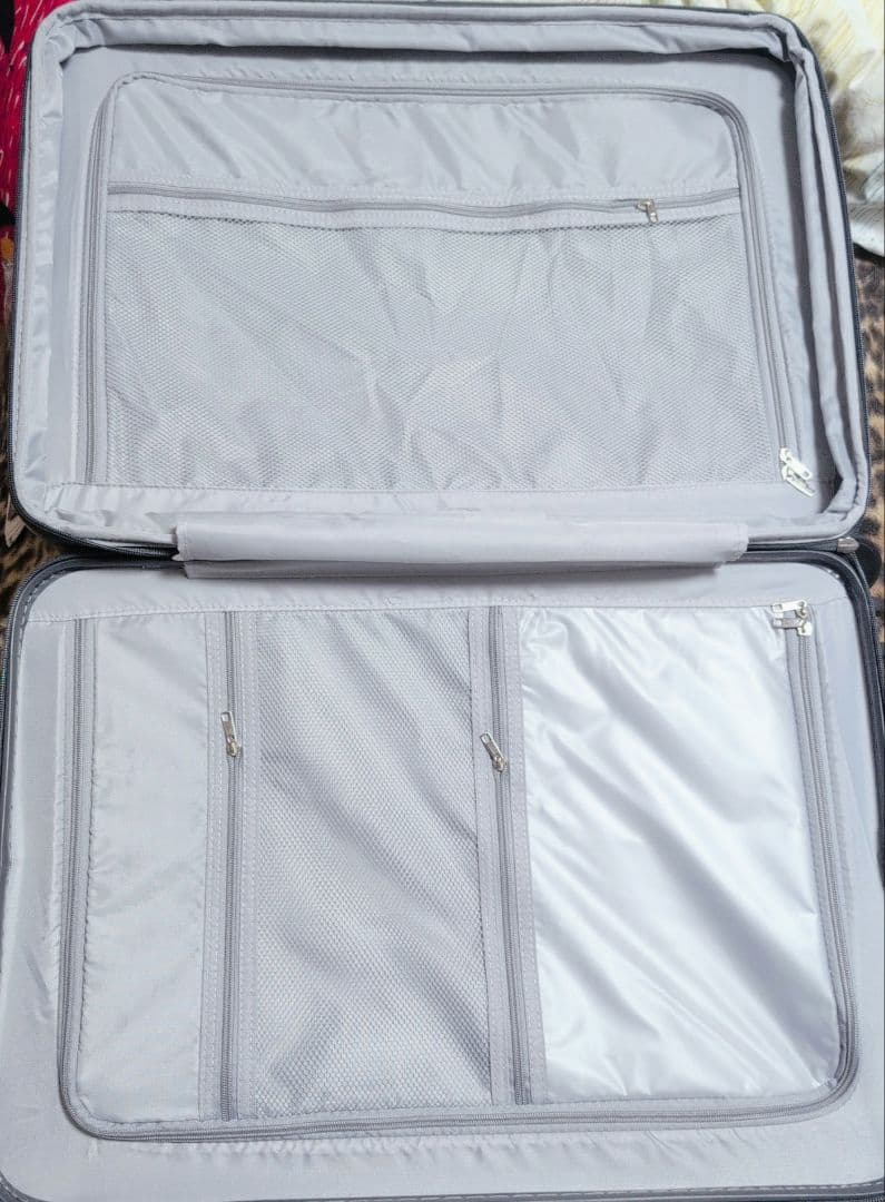 スーツケース キャリーケース フロントオープン 拡張 ストッパー 360度 M