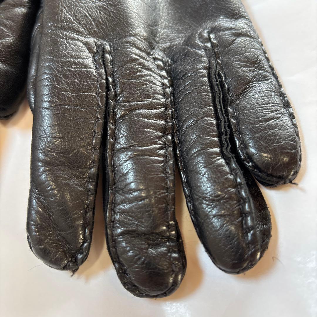 ヴィヴィアンウエストウッド　本革　手袋　グローブ　ファー　ブラック　黒