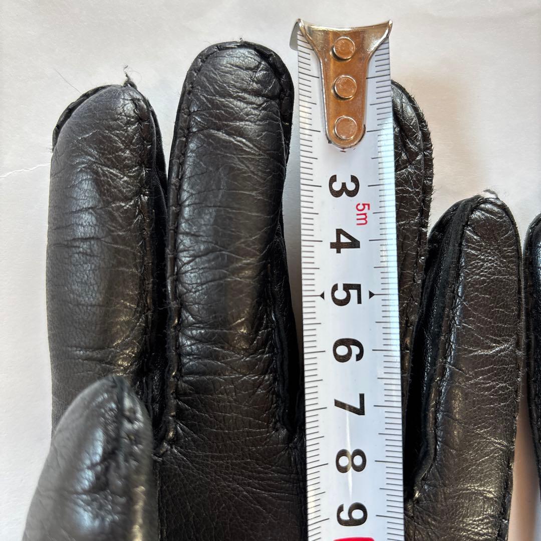 ヴィヴィアンウエストウッド　本革　手袋　グローブ　ファー　ブラック　黒