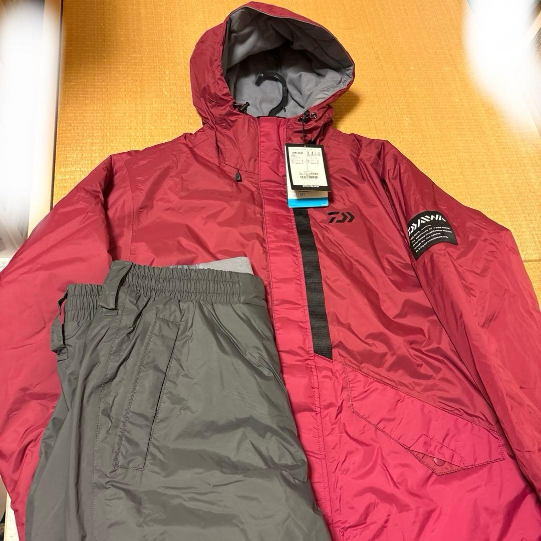 ダイワ　DW-3521 レインマックス ウィンタースーツ バーガンディー XL