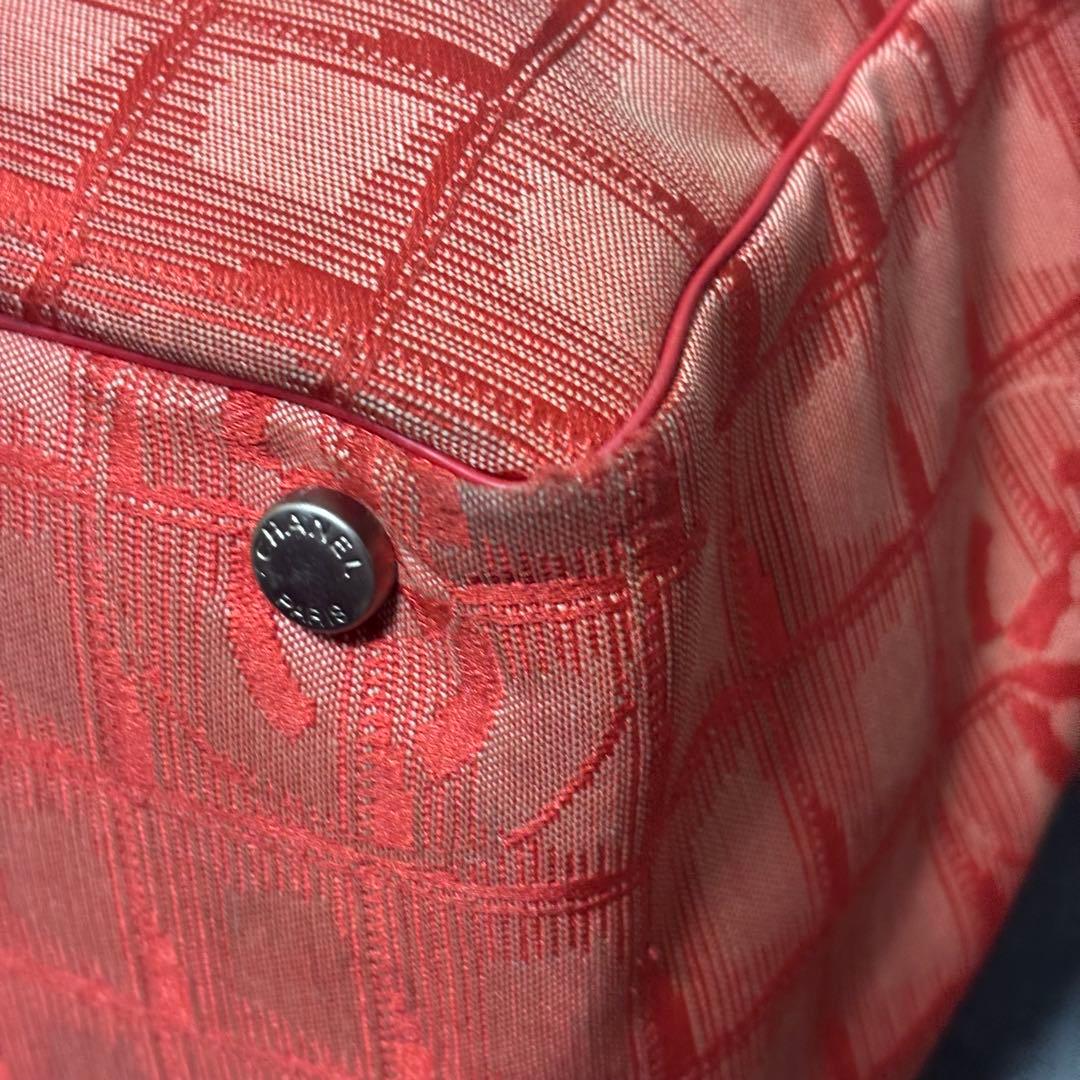 【美品】CHANEL シャネル ニュートラベルライン レッド