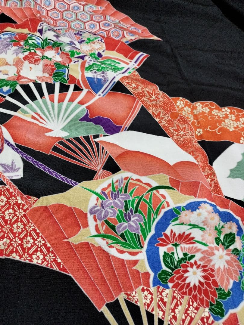 1482　ネイビー☆留袖ギャザーワンピース　卒業入学結婚式七五三宮参り