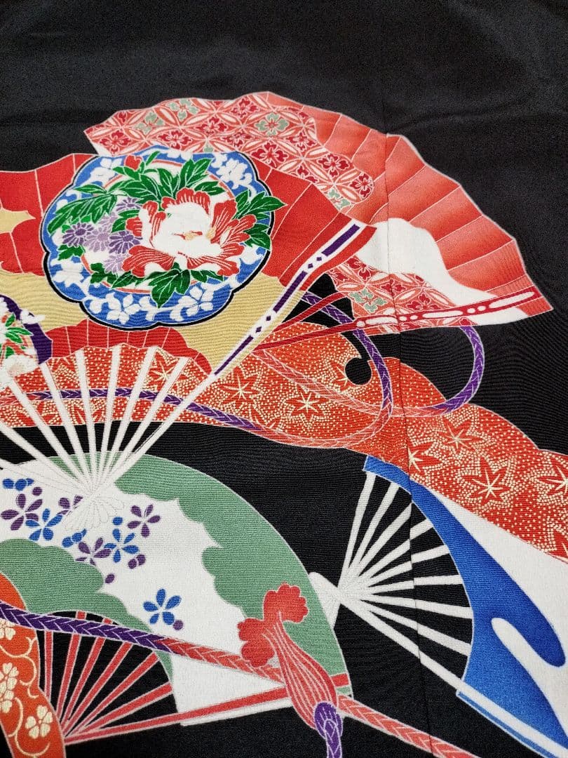 1482　ネイビー☆留袖ギャザーワンピース　卒業入学結婚式七五三宮参り