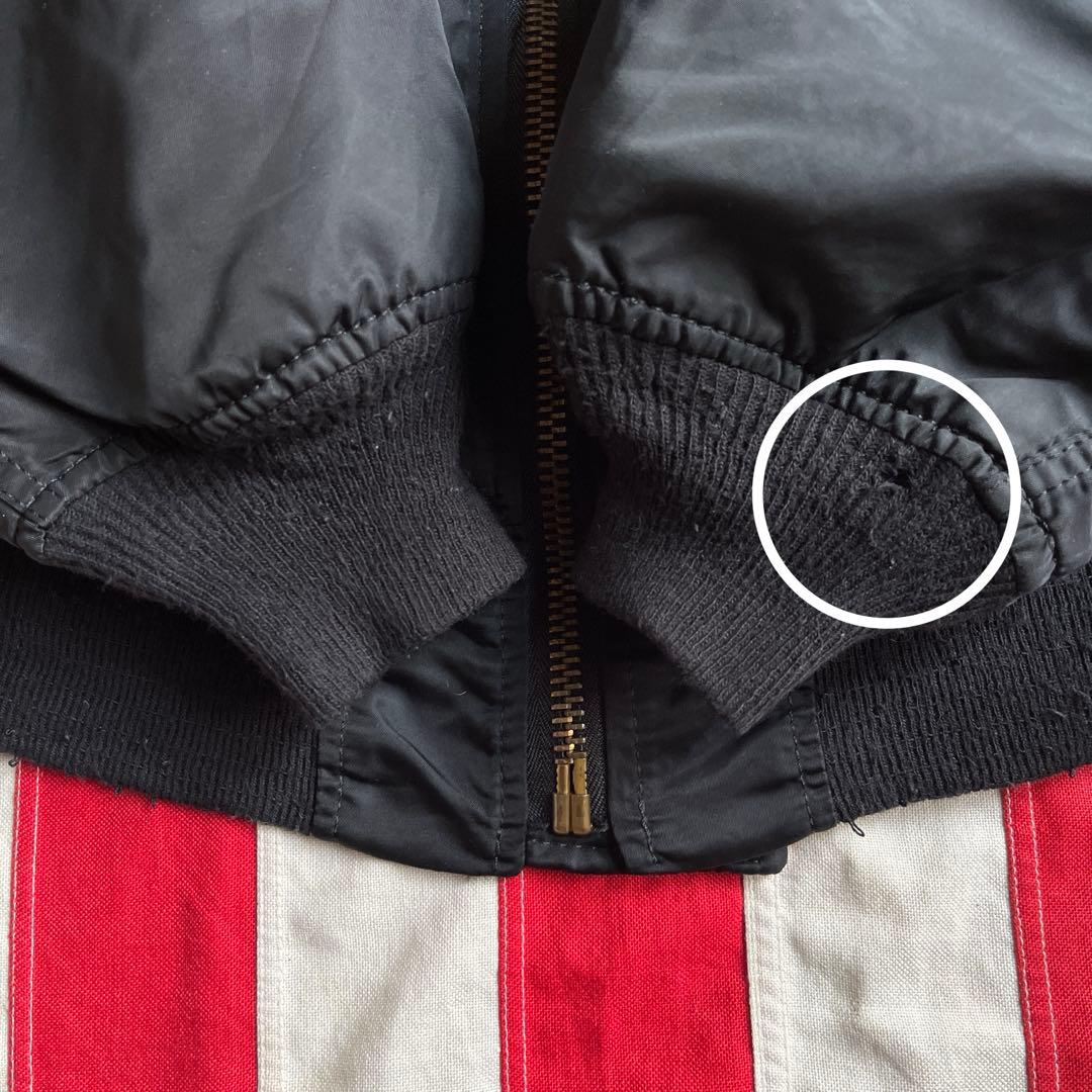 90s ビンテージ ALPHA アルファ MA-1 ブラック XXL アメリカ製