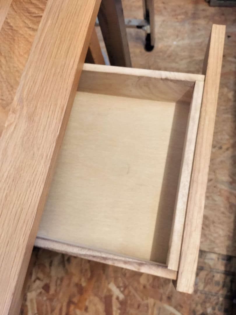 美品 無印良品 MUJI オーク 無垢材 学習机 デスク天然木