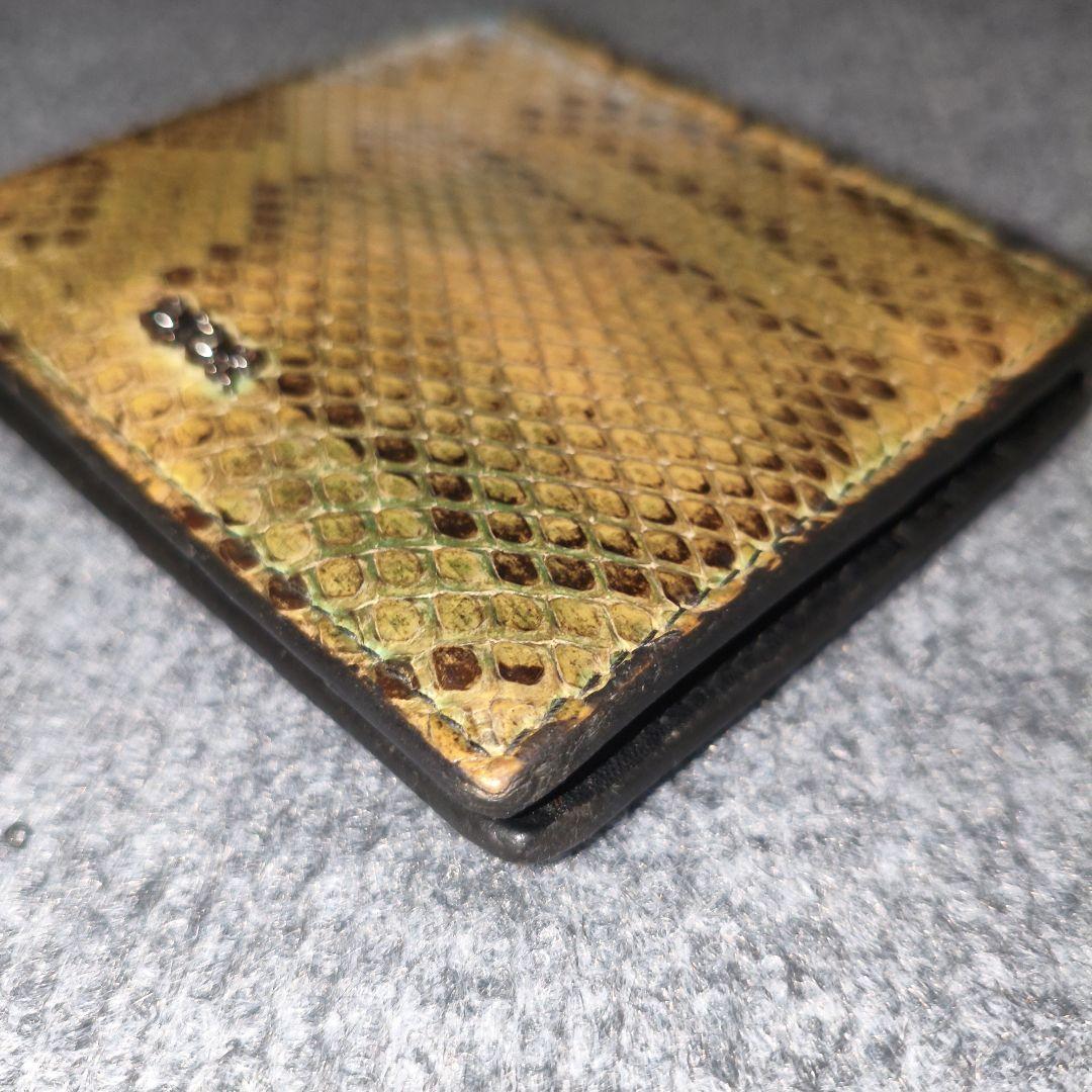 DIOR　二つ折り財布　パイソン