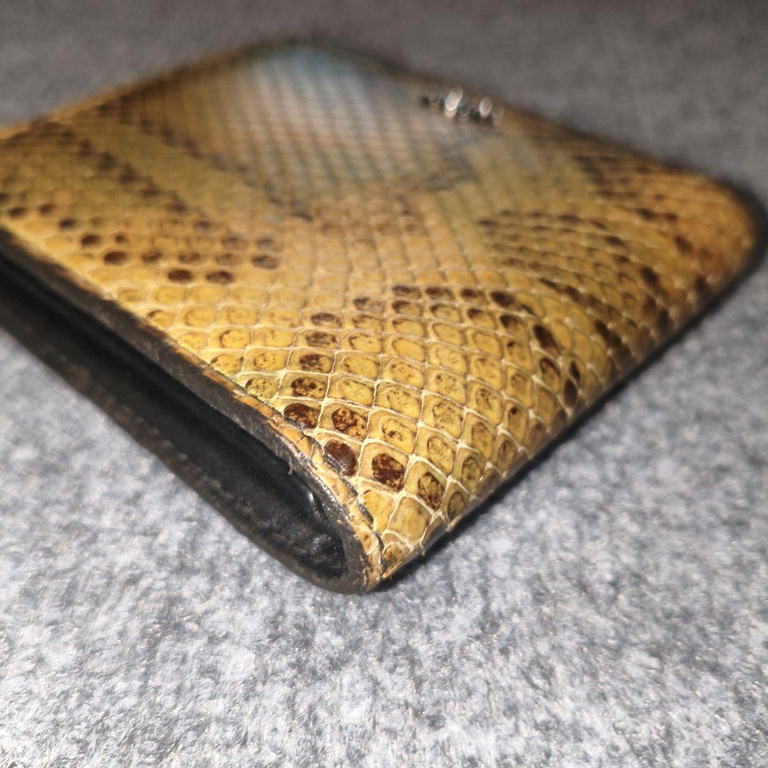 DIOR　二つ折り財布　パイソン