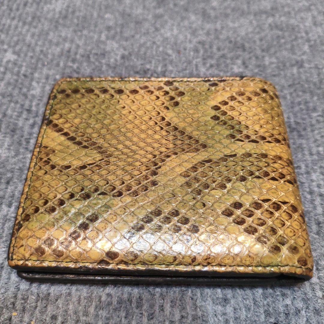 DIOR　二つ折り財布　パイソン