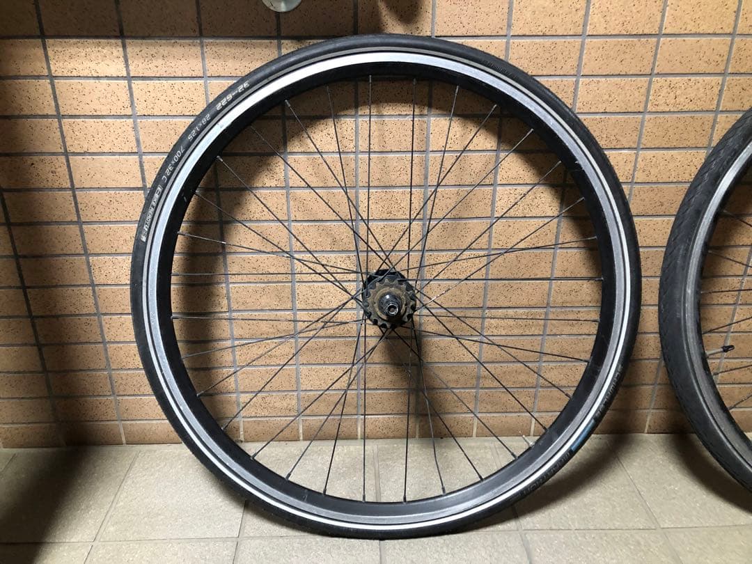 ピストバイク　完組ホイール　前後セット