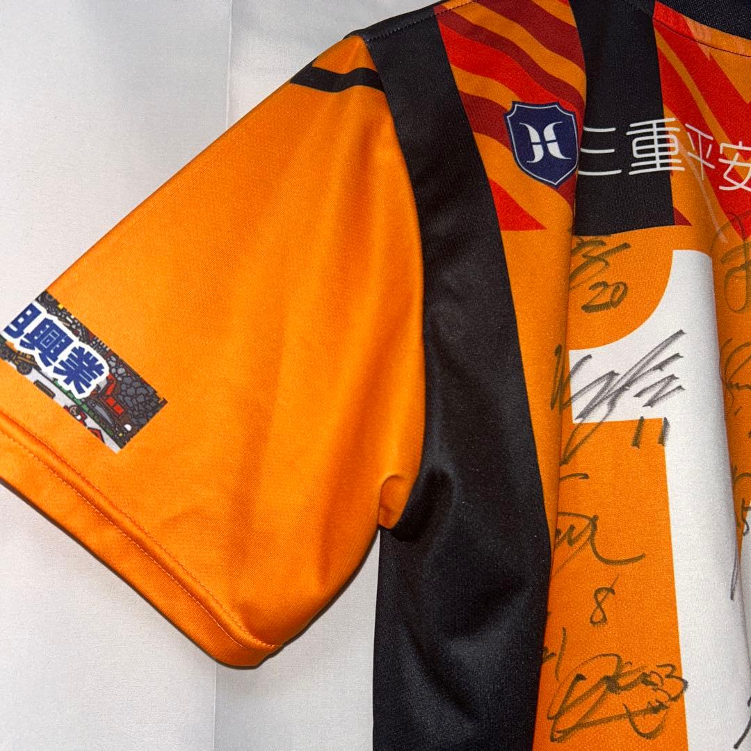 希少　ヴィアティン三重 JFLユニフォーム 選手サイン入り　サイズS