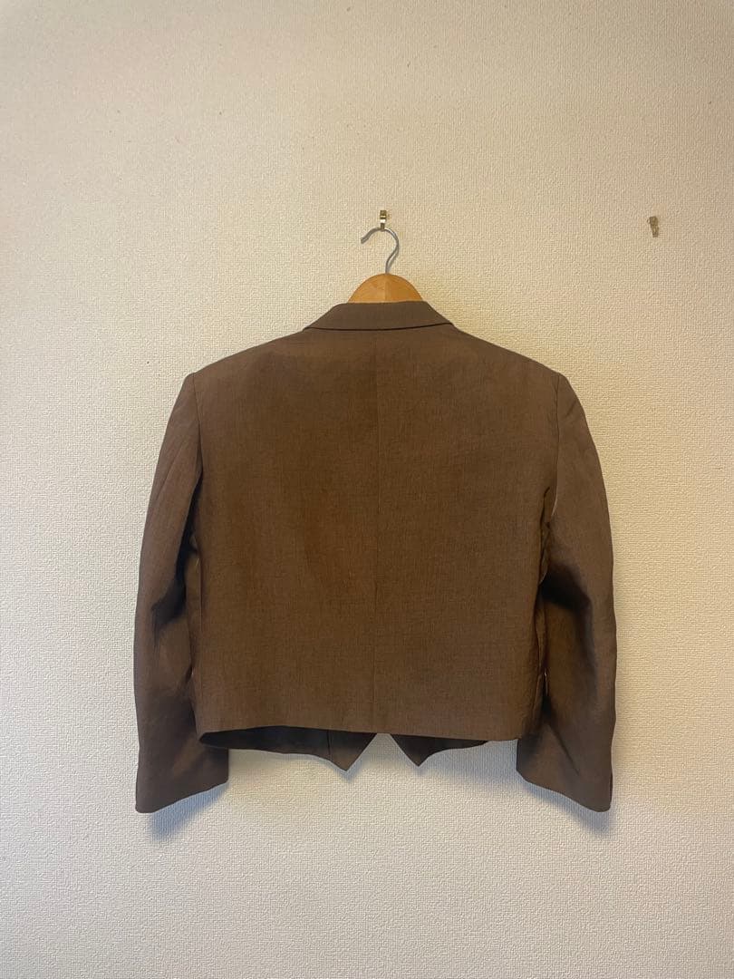 70s vintage 短丈　レトロスーツ ダブルブレスト　茶色4B 菅田将暉