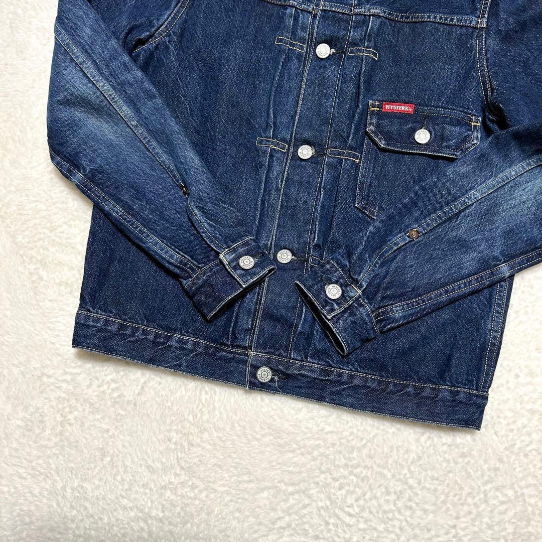 ヒステリックグラマー 1stTYPE WNB加工 デニムジャケット ハチノス S