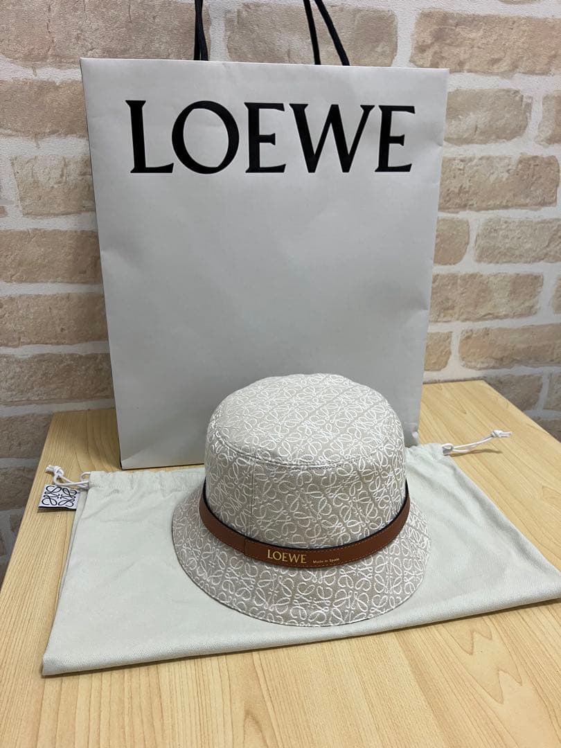 【極美品】LOEWE ロエベ アナグラムジャガード バケットハット