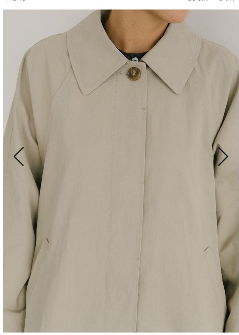 新品タグ付きカベサロッソ　ステンカラーオーバーコート