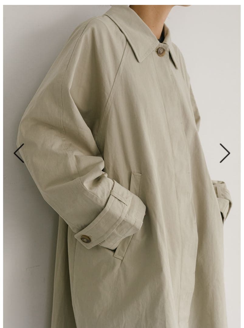 新品タグ付きカベサロッソ　ステンカラーオーバーコート