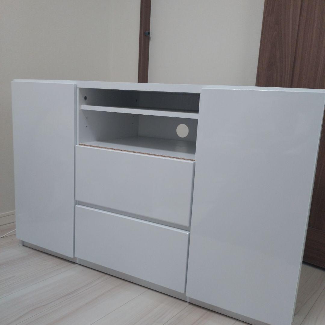 テレビボード コーナー用 ホワイト