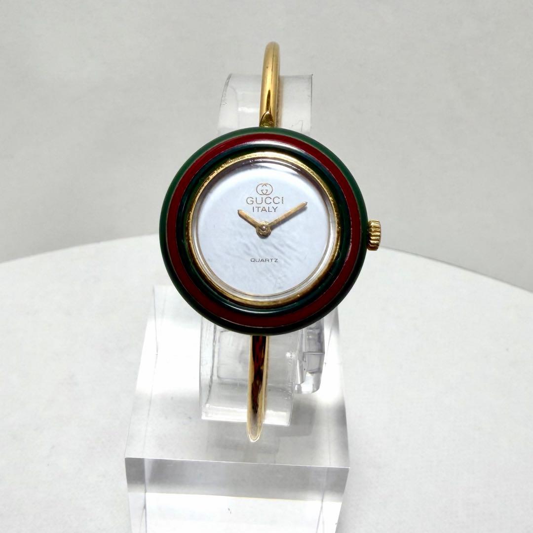 【新品電池/稼働】グッチ チェンジベゼル 腕時計 バングルウォッチ 13色