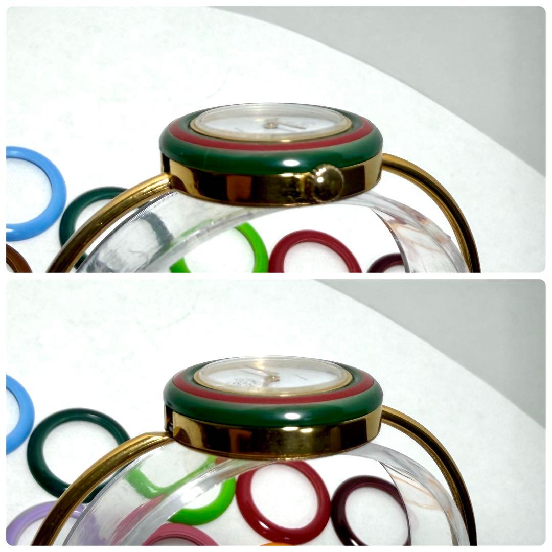 【新品電池/稼働】グッチ チェンジベゼル 腕時計 バングルウォッチ 13色