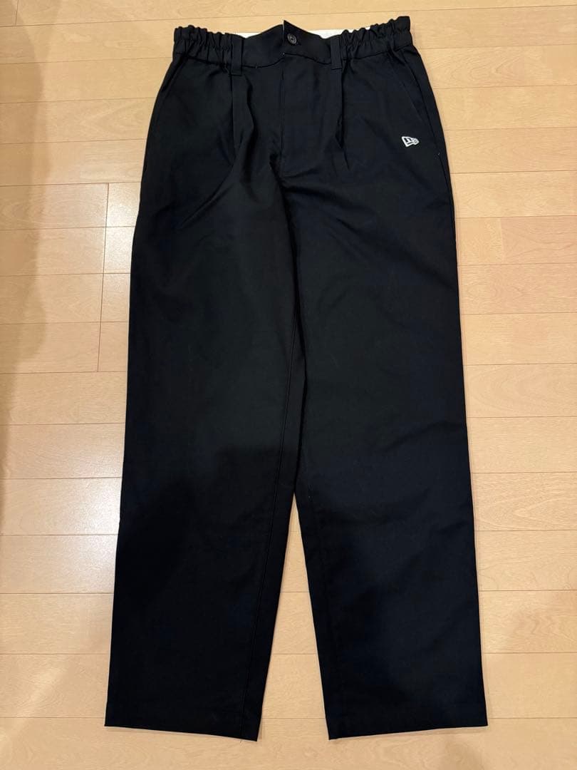 新品未使用⭐︎NEW ERA ゴルフワイドテーパードストレッチパンツ　黒