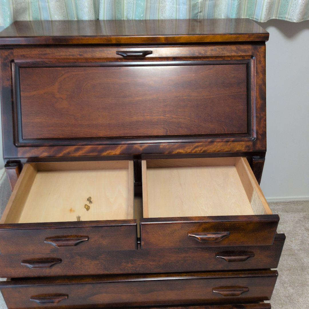 みゅう品 北海道民芸家具ライティングビューロー(長谷川家具)